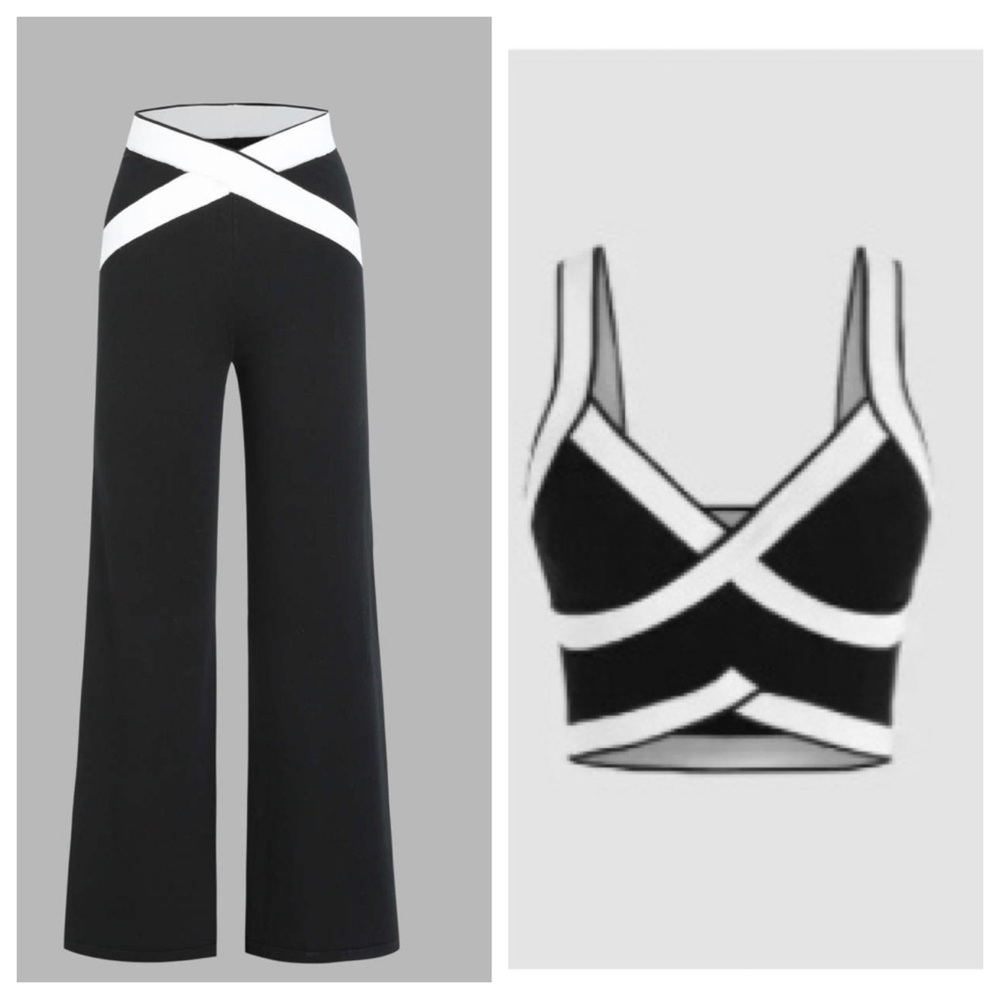 Cider coord set - crop tank and high waisted pants